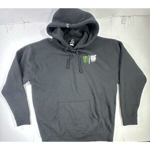Monster Energy Black Pullover Hoodie Mens XL Logo Streetwear Sweatshirt